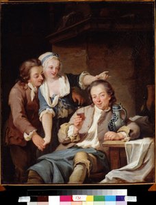 ماري ترومبي (النبيذ والحب). زوج مخدوع (الخمر والحب). لوحة لجورج ملكيور كراوس (1737-1806) بواسطة جورج ملكيور كراوس