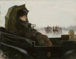 سيدة في لانداور ، باريس. حوالي 1881-1883 بواسطة جورج باولي