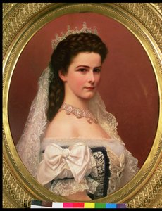 الإمبراطورة إليزابيث بافاريا (1837-1898) بالزي الهنغاري ، 1867