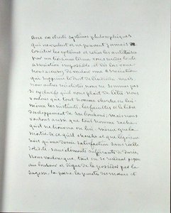 صفحة مخطوطة من "Pantheon des Illustrations francaises au XIXeme siecle" (قلم وحبر على ورق) بواسطة جورج ساند