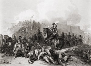 اقتحام بريستول ، 26 يوليو 1643 ، نقش بواسطة JC Varrall (نقش)