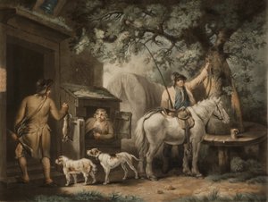 عودة الرياضي ، نقشها ويليام وارد (1766-1826) (ميزوتينت)