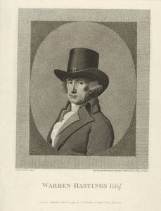 صورة لوارن هاستينغز ، إسق. ، حانة. 1795 (نقش) بواسطة جورج (بعد) ستابس