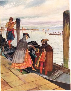 لا بيوندينا في جوندوليتا ، رسم توضيحي من "كتاب أغنية مصورة" ، 1910