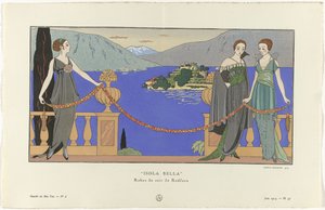 جازيت دو بون تون ، 1914 - رقم 6 ، رقم 57: Isola Bella / فساتين سهرة من Redfern (العنوان على الكائن)