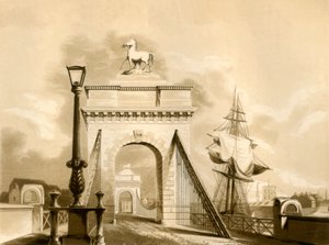 جسر نورفولك ، نيو شورهام ، 1835. بواسطة جورج باكستر