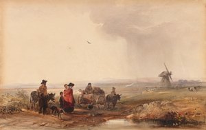 مخيم الغجر ، هولندا ، 1800s. بواسطة جورج بريانت كامبيون