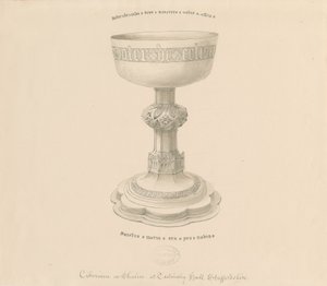 Teddesley Park - Chalice: pen drawing, nd [?19th cent] (drawing) بواسطة جورج باكلر