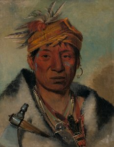 Ah-yaw-né-tak-oár-ron a Warrior1831. بواسطة جورج كاتلين