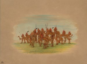 رقصة الاكتشاف - Saukie ، 1861. بواسطة جورج كاتلين