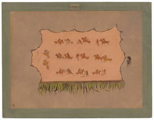 صورة طبق الأصل عن رداء الرئيس أربعة رجال - ماندان بواسطة جورج كاتلين