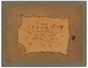 صورة طبق الأصل من رداء Ojibbeway بواسطة جورج كاتلين