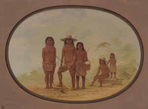 خمسة هنود المايا ، 18551869. بواسطة جورج كاتلين