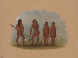 أربعة هنود أنجوستورا ، 18541869. بواسطة جورج كاتلين