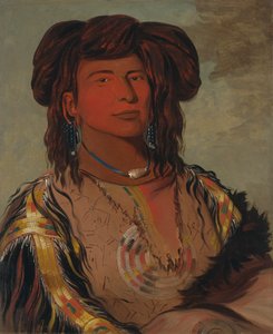 Ha-wón-je-tah ، One Horn ، رئيس قبيلة Miniconjou ، 1832. بواسطة جورج كاتلين