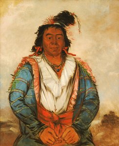 هووز-بوت-أو-كاو-جي ، شجاع 1834. بواسطة جورج كاتلين