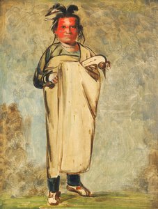 Káw-kaw-ne-chóo-a ، وشجاع 1828. بواسطة جورج كاتلين
