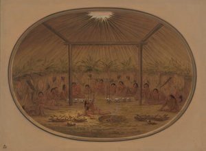 حفل ماندان - غرق الماء ، 18611869. بواسطة جورج كاتلين