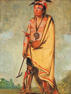 No-ak-chóo-she-kaw ، هو من يكسر الشجيرات 1828. بواسطة جورج كاتلين