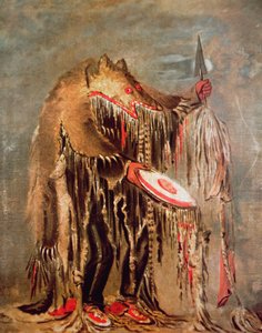 The White Buffalo, c.1840 (oil on canvas) بواسطة جورج كاتلين