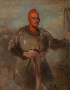 ثيودور بور كاتلين ، بالزي الهندي ، 1840-1841. بواسطة جورج كاتلين