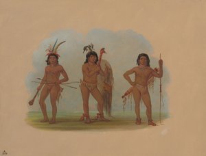 ثلاثة هنود زوروماتي ، 18541869. بواسطة جورج كاتلين