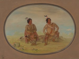 اثنان من هنود التشوكتو ، 18611869. بواسطة جورج كاتلين