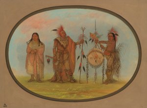 اثنان من رؤساء Saukie وامرأة ، 18611869. بواسطة جورج كاتلين