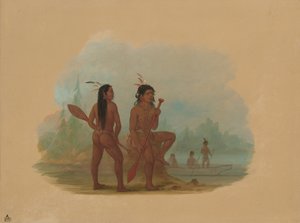 رجلان شابان من هيدا ، 18551869. بواسطة جورج كاتلين