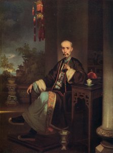 How Qua ، رئيس تجار هونغ في كانتون ، c1830 بواسطة جورج شنري