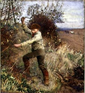 صبي تقليم التحوط ، 1890 بواسطة جورج كلاوسن