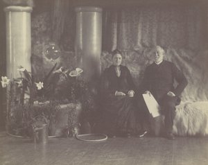 السيد والسيدة تشارلز إي تيفاني في استوديو لويس سي تيفاني ، كاليفورنيا. 1890. بواسطة جورج كولينز كوكس