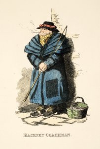 هاكني كوتشمان ، من "مجلة جيب جنتلمان" ، الحانة. 1827 (نقش يدوي) بواسطة جورج كروكشانك
