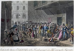 L'entrée de l'Opera à Paris - في "" Life in Paris "بقلم David Carey ، Ill. بقلم جورج كروكشانك ، أد. فيبورن ، لندن