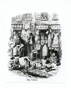 شارع مونماوث ، c.1836 بواسطة جورج كروكشانك
