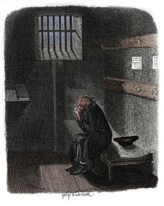 مشهد من أوليفر تويست تشارلز ديكنز ، 1837