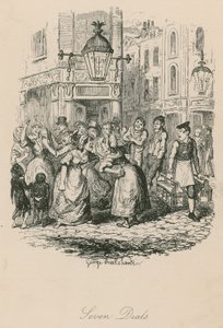 Seven Dials ، لندن بواسطة جورج كروكشانك