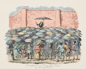 St Swithuns Chapel حقول الحمام البارد ، الحانة. 1833 (نقش يدوي) بواسطة جورج كروكشانك