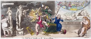 The Pall Mall Apollo أو R ... تاي في حريق !!! 1816 (نقش ملون) بواسطة جورج كروكشانك