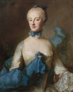 الدوقة ماريا آنا جوزيفا من بافاريا 1734-1776 ، مارغرافين من بادن بادن ، حوالي 1750. بواسطة جورج ديسماريس