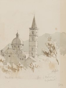 ألاسيو ، من سكة الحديد ، En Passant !، 12 مارس 1878 (قلم رصاص ومرحاض على ورق) بواسطة جورج دوجلاس تينلينج