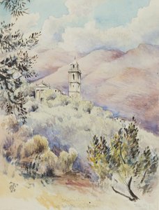 كنيسة سان دوناتو ، فاريزو ، بالقرب من سان ريمو ، 11 فبراير 1878 (مرحاض على ورق) بواسطة جورج دوجلاس تينلينج