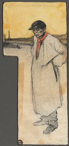تصميم لتوضيح كتاب ، شخصية ذكر واقف ، بعد عام 1901. بواسطة جورج دوبوي