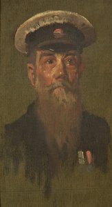 Portrait of J. Brooks, 6th Dragoons, c. 1920 (oil on panel) بواسطة جورج إدموند بتلر