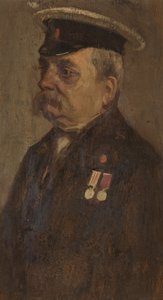 صورة شخصية لـ S. Vowles ، 60 ، حوالي عام 1920 (زيت على لوحة) بواسطة جورج إدموند بتلر