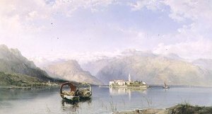 Isola Pescatori من Isola Bella على بحيرة Maggiore بواسطة جورج إدواردز الرنجة