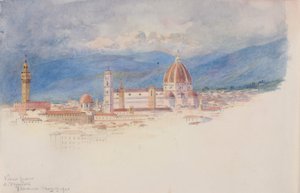 منظر من S. Miniato ، فلورنسا ، 1900. بواسطة جورج إلبرت بور