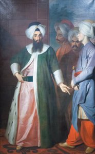 كوزبكجي مصطفى آغا وحاشيته ، حوالي عام 1727 (زيت على قماش)