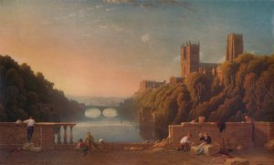 كاتدرائية دورهام من جسر بريبيندز ، c1832 بواسطة جورج فينيل روبسون