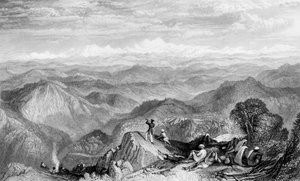 "Snowy Range ، من تاين أو مارنا" ، ١٨٣٨.